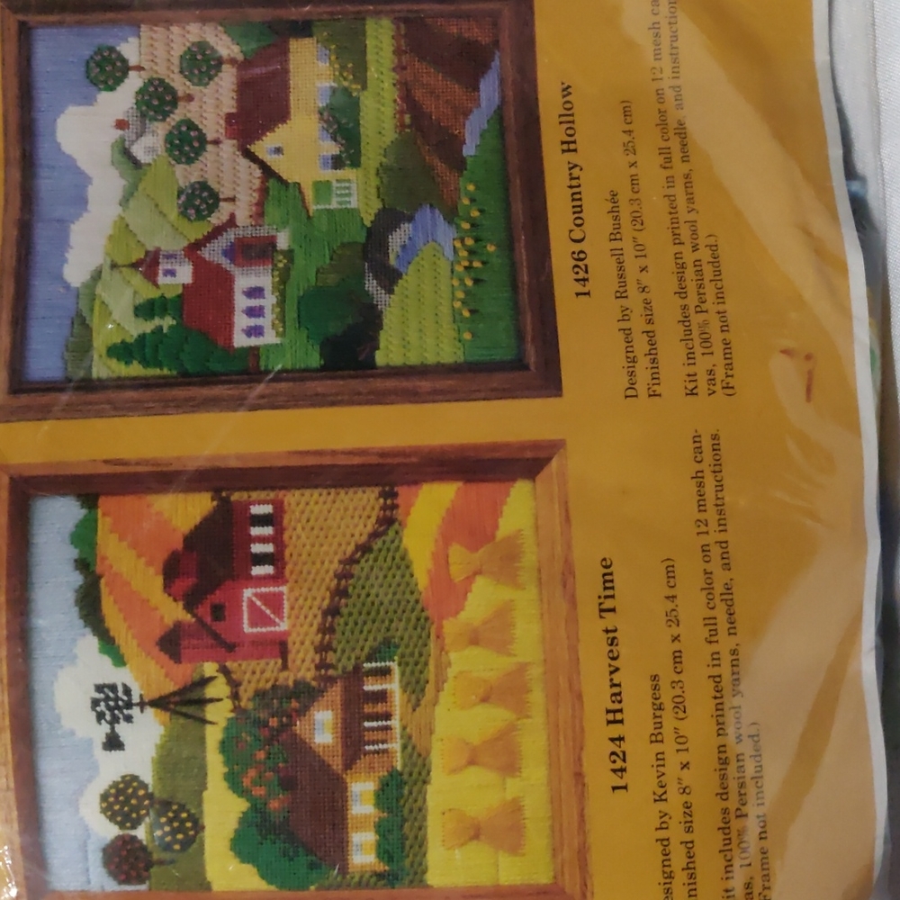 1984 VTG NEW the creative circle 1426 country hollow &1424 harvest timE